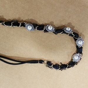 Souviens Threaded Pearl Headband